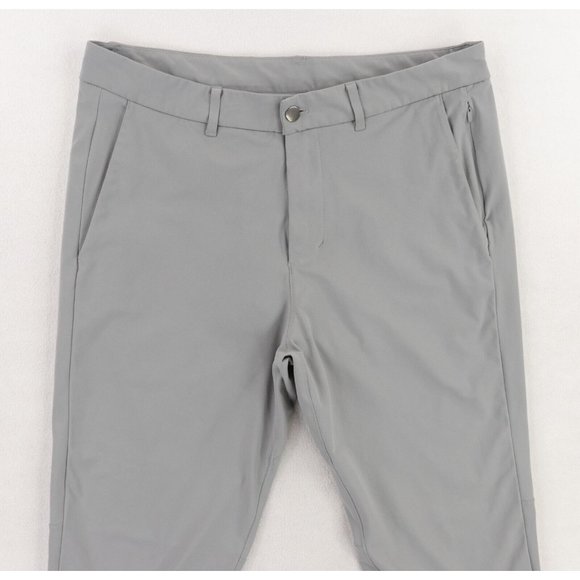 Lululemon Commission Pant Slim Fit Men's 33 X 30 Gray Warpstreme Athleisure - Picture 2 of 6